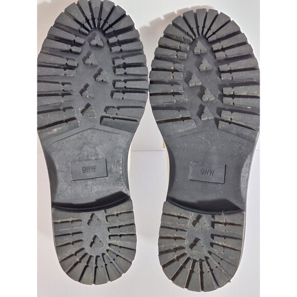 Torrid Chunky Lugg Sole Platform Penny Loafers Sz 9 Wide Width White Preppy - Picture 11 of 11